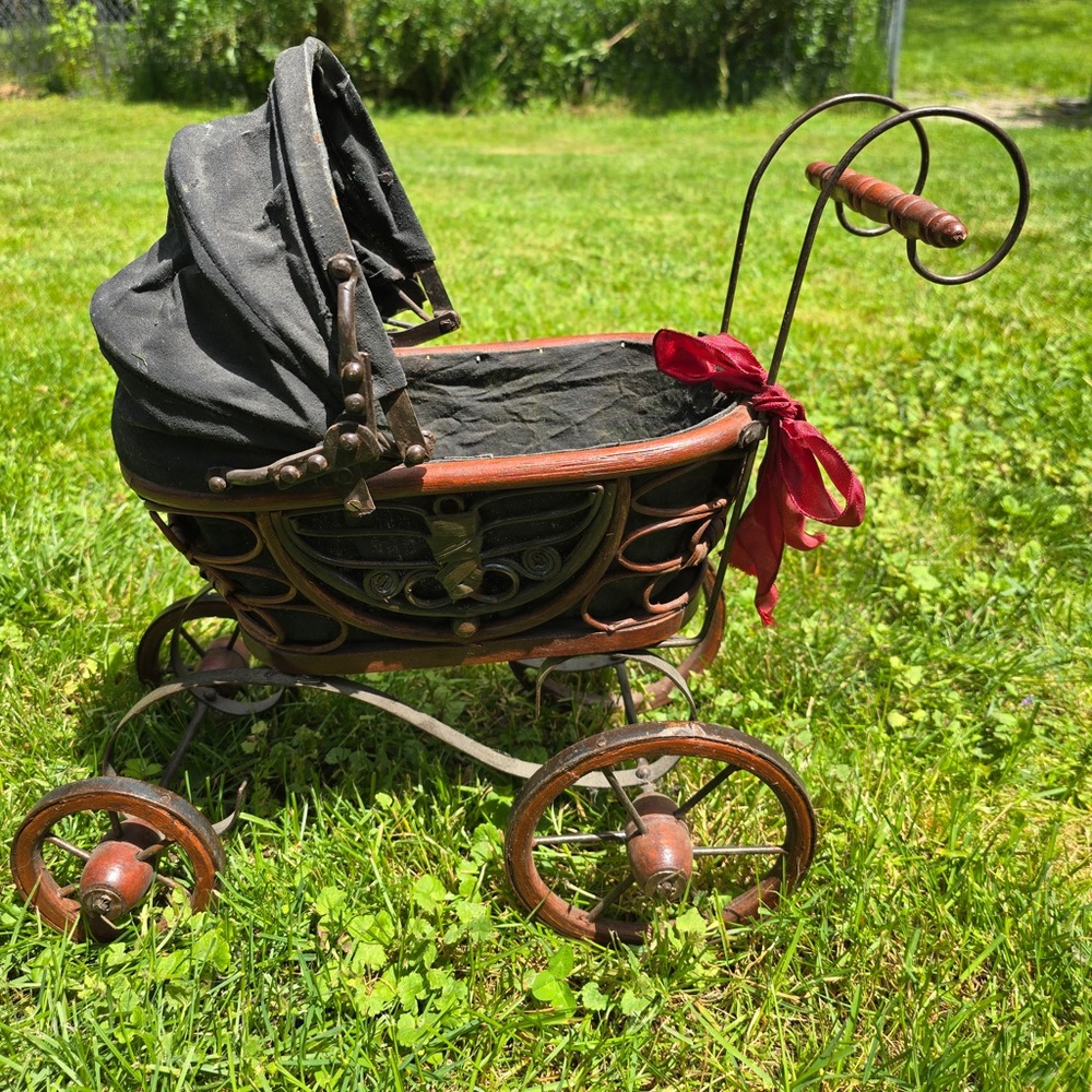 Vintage Antique Netherlands Doll Baby Carriage